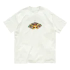 あくびの世界の渋めカラーのモスさん Organic Cotton T-Shirt