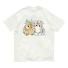 mofusandのうさにゃん オーガニックコットンTシャツ