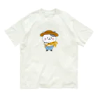 もちぱっちの農業猫さん Organic Cotton T-Shirt