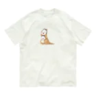 aya nariaiのひょっとこおかめカンガルー オーガニックコットンTシャツ