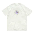 フンコロガシの気まぐれ屋の万華鏡〜紫の華〜 オーガニックコットンTシャツ