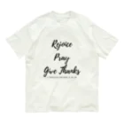 Jesus Stratezyの第一テサロニケ5:16-18 Organic Cotton T-Shirt