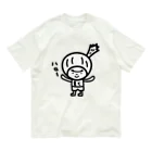 きくのらくがきのおしゃべりきくのひとりごと　ハローきく オーガニックコットンTシャツ