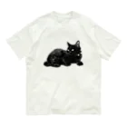 tomidoronの黒ネッコ Organic Cotton T-Shirt