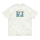 山頂波止場のかすれ猫 Organic Cotton T-Shirt