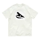 beautiful_earthの白黒サーモン Organic Cotton T-Shirt