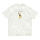 toliodesignのまったりジャッカルくん オーガニックコットンTシャツ