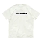 CHIKUSHOのCryptoNinja ロゴ入りTシャツ オーガニックコットンTシャツ