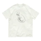 なんか面白そうなデザインのやつの老猫ちゃん オーガニックコットンTシャツ