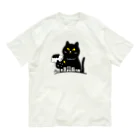 kocoon（コクーン）の嵐を招く黒猫 オーガニックコットンTシャツ