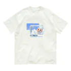 睡眠睡魔の猫サブカル水色 Organic Cotton T-Shirt