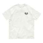 DOG FACEのパピヨン【わんデザイン 2月】 オーガニックコットンTシャツ