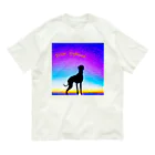 polepolediveのパステル　イタグレ オーガニックコットンTシャツ