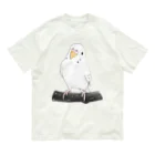 まめるりはことりのまったりセキセイインコちゃん【まめるりはことり】 オーガニックコットンTシャツ