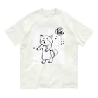 neco homeのneco, sleepy cook (おしゃべりモード) オーガニックコットンTシャツ