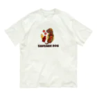 Andiamoのソーセージドッグ オーガニックコットンTシャツ