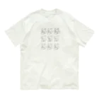 どうぶつYAのいぬねこ集合 オーガニックコットンTシャツ