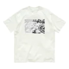 scent of colorsのmonochrome flowers《film》 オーガニックコットンTシャツ