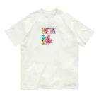 pitonのPINKのウサちゃん オーガニックコットンTシャツ