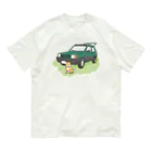 pandaticsの【緑】ぱんだといぬ Organic Cotton T-Shirt