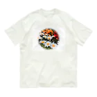 ⚜️Lily⚜️のFlower Garden 丸枠ver. オーガニックコットンTシャツ