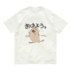 AtelierOne-SUZURIshopのオーガニックコットンTシャツ-つばさねこ Organic Cotton T-Shirt