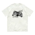 ZIGZIG CIDER GRAPHICのシマのウマトラ オーガニックコットンTシャツ