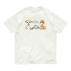 Heaven Monkeyのキツネのティータイム Organic Cotton T-Shirt