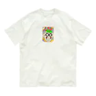 お祭りごtoお金ごto幸せごtoのグリーん鬼 Organic Cotton T-Shirt