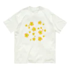 ナマサラダのオレンジのお花 Organic Cotton T-Shirt