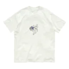 えまのflower clematis オーガニックコットンTシャツ