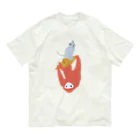 ロゴスの猫&ナマケモノ⇒UFO捕獲編 Organic Cotton T-Shirt