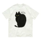 mari masudaのblack cat オーガニックコットンTシャツ