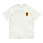 kg_shopの[☆両面] 次、とまります【視力検査表パロディ】 Organic Cotton T-Shirt