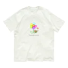 ひろねこさんの冒険*♡･゜の本とお花と♪ オーガニックコットンTシャツ