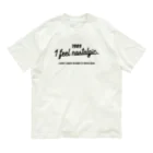 SANKAKU DESIGN STOREの1989ver. 懐かしのあの頃に戻りたい。for black オーガニックコットンTシャツ