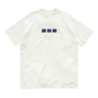 rilybiiのblue three neko Organic Cotton T-Shirt