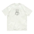 ひろねこさんの冒険*♡･゜の読書犬さん♪ オーガニックコットンTシャツ