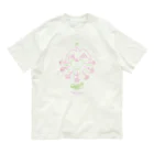 chanmaru.  / eighthtimeのLuv momsピンク黄緑 オーガニックコットンTシャツ