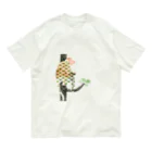 文様動物園 Pattern Zoo Museum shopの笠松 × テングザル Organic Cotton T-Shirt