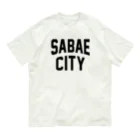 JIMOTO Wear Local Japanの鯖江市 SABAE CITY オーガニックコットンTシャツ