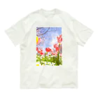 蛍石のI found the breath of spring in the park. Organic Cotton T-Shirt