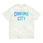 JIMOTOE Wear Local Japanの千曲市 CHIKUMA CITY オーガニックコットンTシャツ