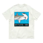 LalaHangeulのHammerhead shark(撞木鮫) オーガニックコットンTシャツ