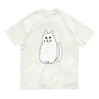 柴犬しばわんこhana873の白猫ちゃん オーガニックコットンTシャツ