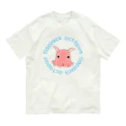 LalaHangeulのFlapjack Octopus(メンダコ) 英語バージョン オーガニックコットンTシャツ