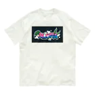 アトリエ チョークアートmili のアロハ文字チョークアート オーガニックコットンTシャツ