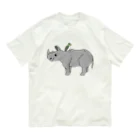 クマノ コリンのおうちのサイさん＆ウシツツキさん Organic Cotton T-Shirt