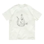 Villiamの【グレー】ヘソ天オオトカゲ / HESOTEN VARANUS オーガニックコットンTシャツ