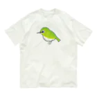 森図鑑の[森図鑑] ぽつんとメジロ Organic Cotton T-Shirt